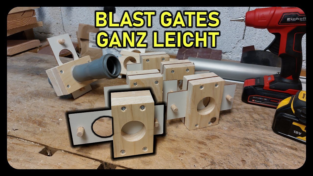Blast Gates für die Absaugung bauen ganz leicht gemacht || @Werkzeugvortes