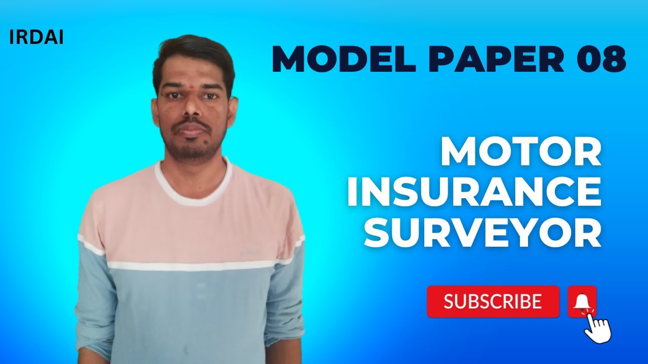 SURVEYOR MCQ QUESTIONS ANSWERS ICS-06- IRDAI #surveyor #motorinsurance #IIISLA #exams #modelpaper 08
