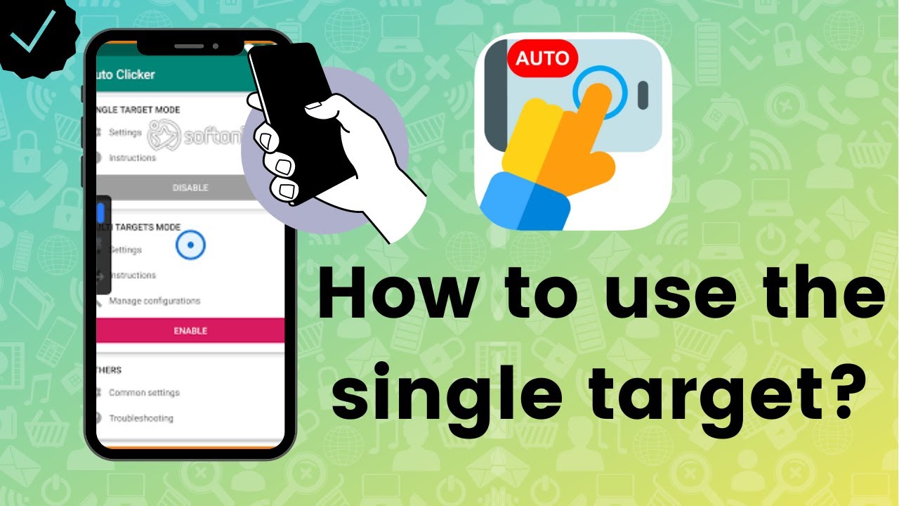 How to use the single target mode in Auto Clicker?