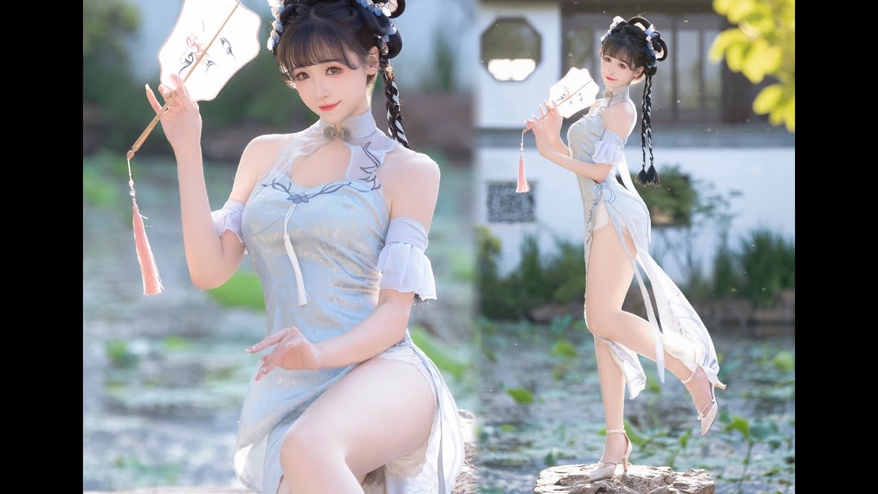 “啊…女孩柔美的身姿 真是把旗袍的细腻与软糯拿捏的死死的…”