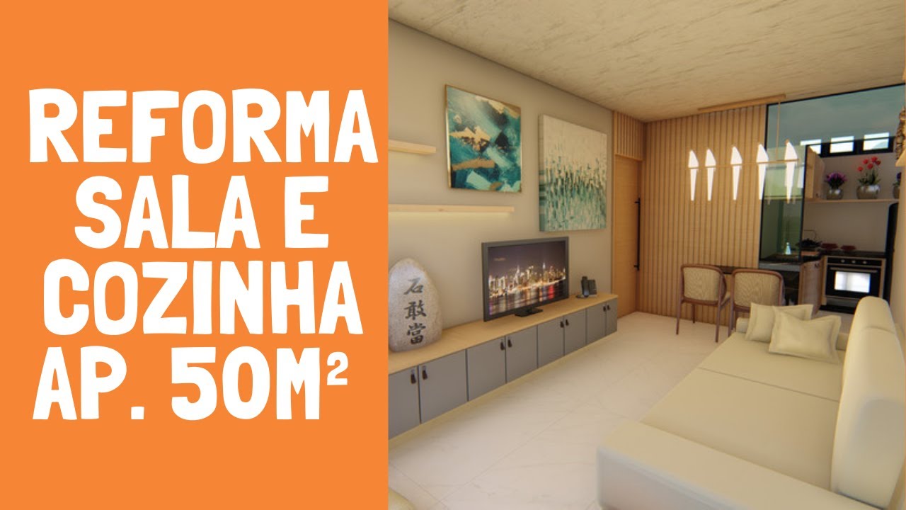 Reforma sala e cozinha 😍