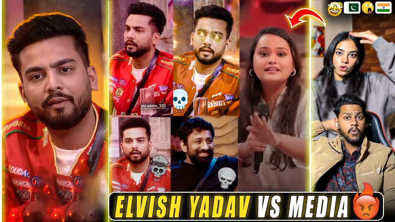 Reaction on Elvish Yadav vs Media Edits 😈| elvish Angry Moments 🔥😈