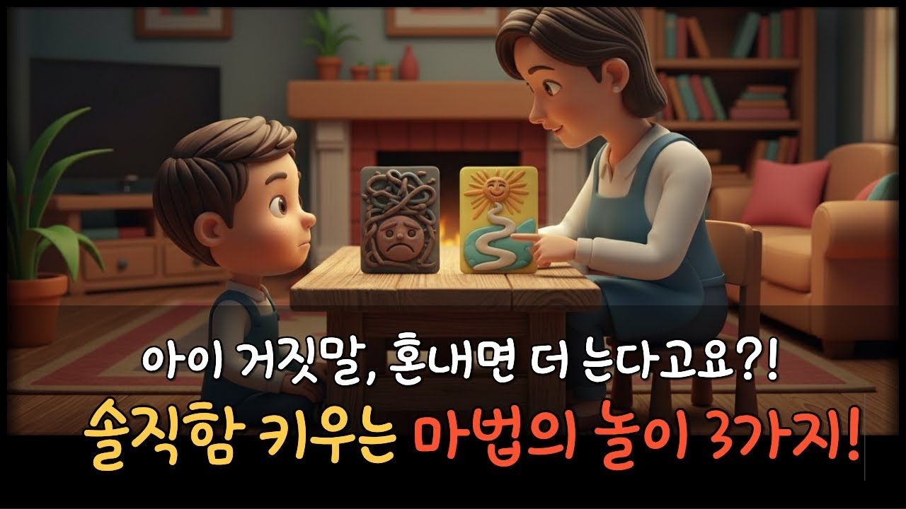 아이가 자꾸 거짓말해요?  솔직함을 선물하는 놀이 처방전!