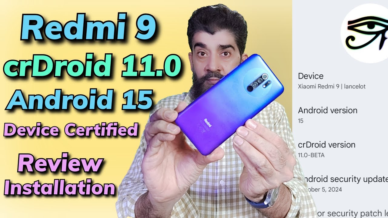 Install crDroid 11 Android 15 ON Redmi 9 lancelot