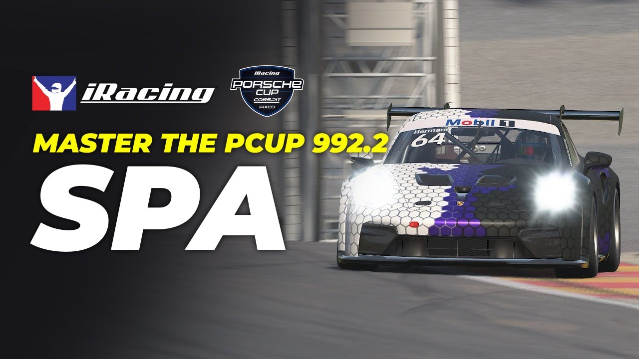 MASTER SPA: iRacing PCUP 992.2 Spa-Francorchamps Hotlap *2:16.872*