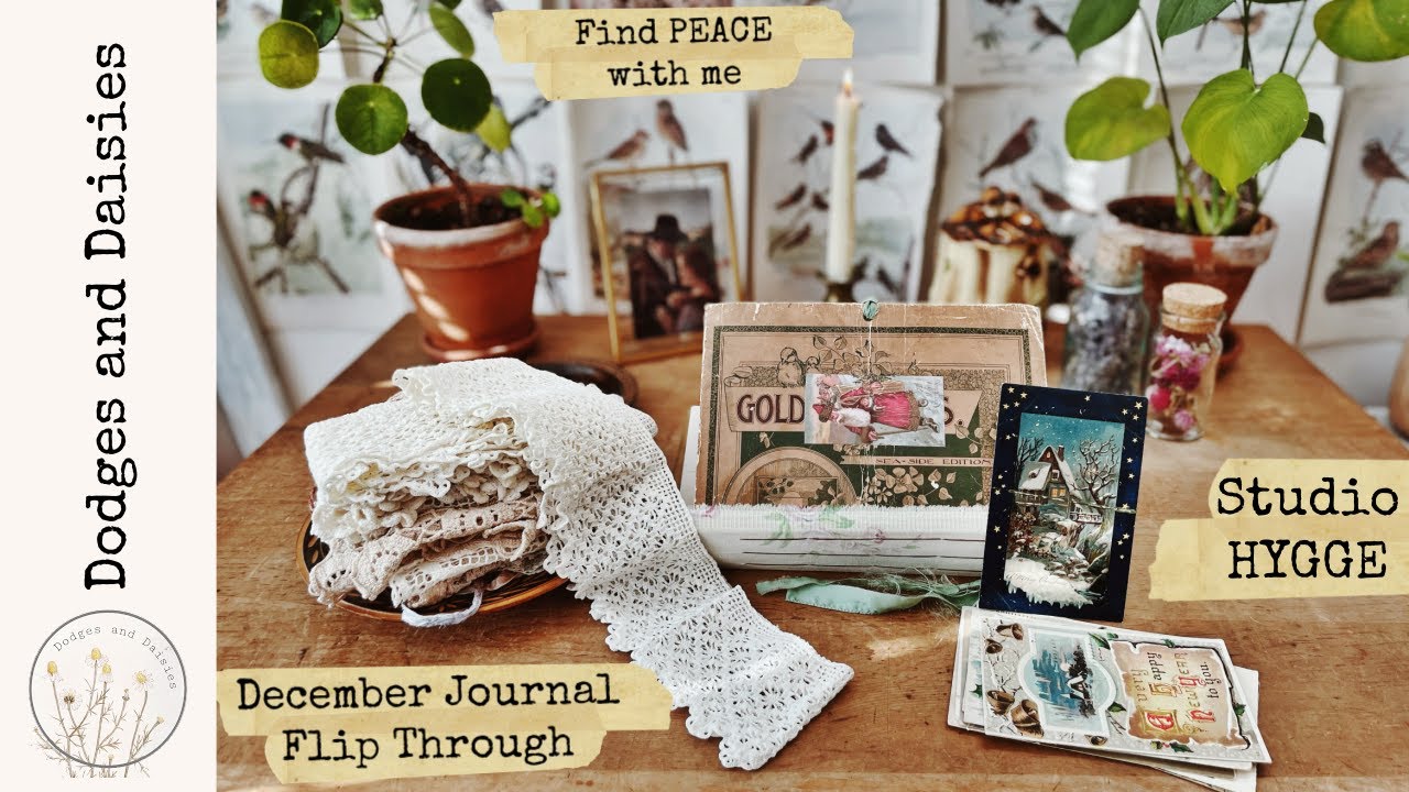 Winter HYGGE Craft Space and December Journal Flip Through