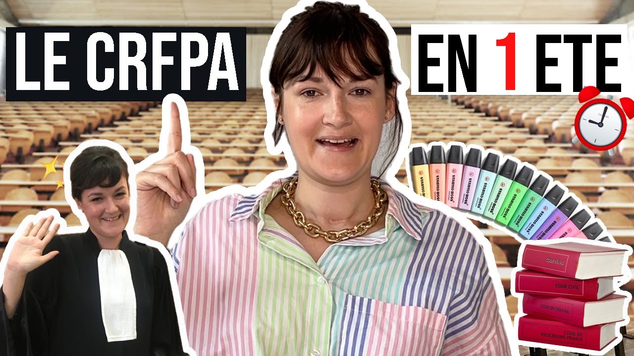 CRFPA 2025 : RÉVISER EN UN SEUL ÉTÉ (mon expérience, erreurs à éviter, conseils ...)