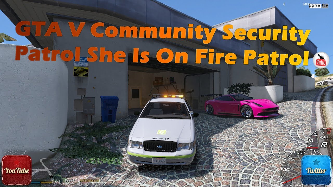 🚨GTA V Community Security Patrol She Is On Fire 😱 Patrol🚓