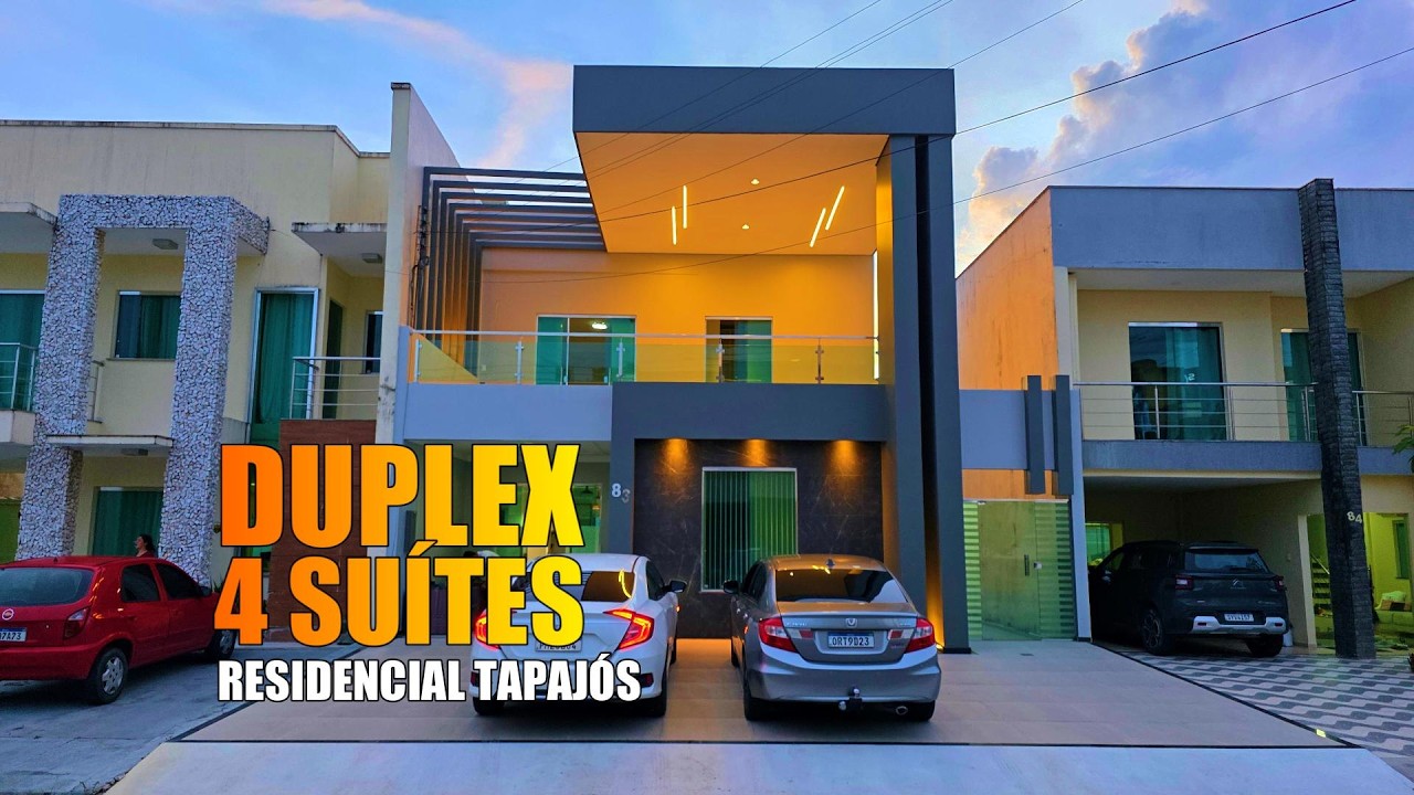 Condomínio Residencial Tapajós, casa 4 suites sendo uma master cm closet, hidro e varanda ampla