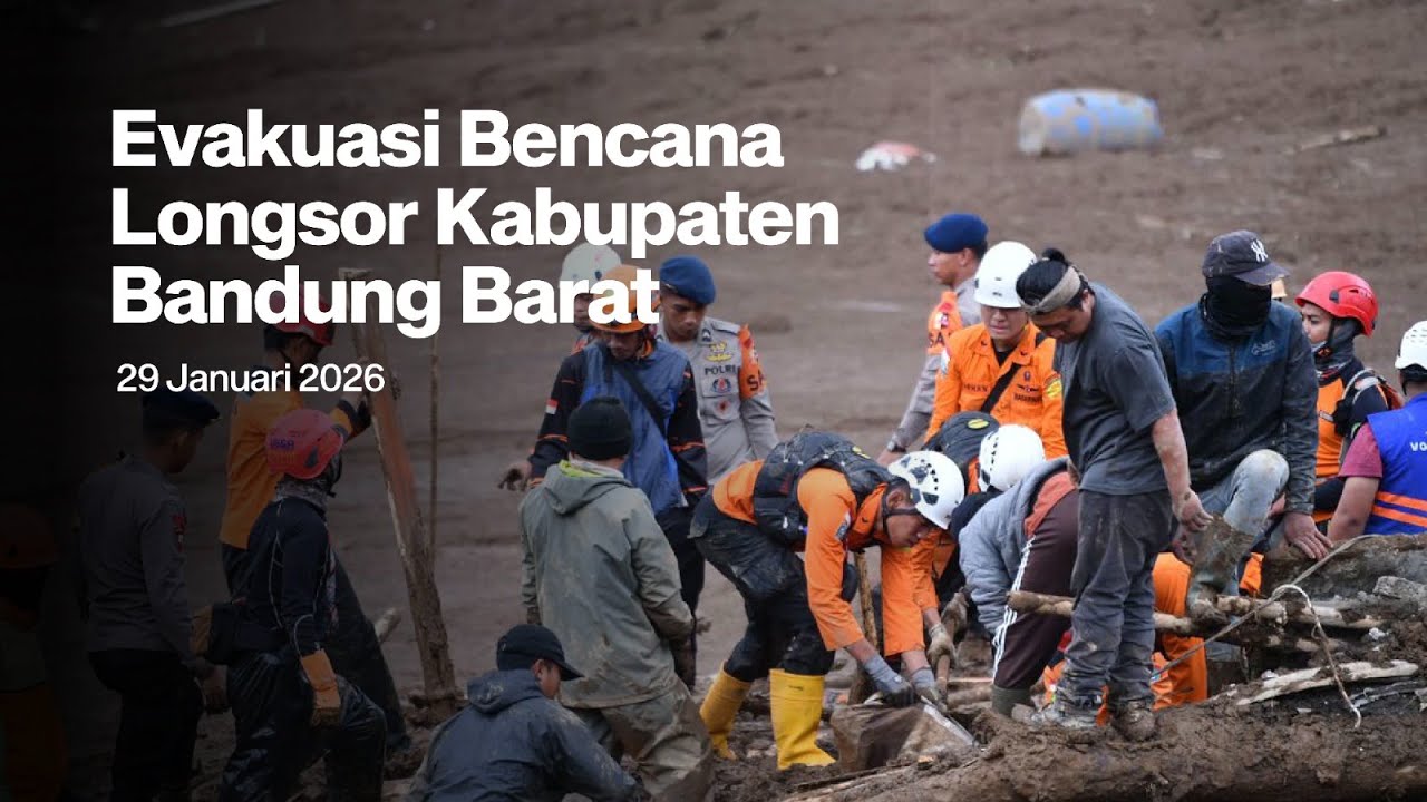 Evakuasi Bencana Longsor Kab Bandung Barat - Kamis, 29 Januari 2026