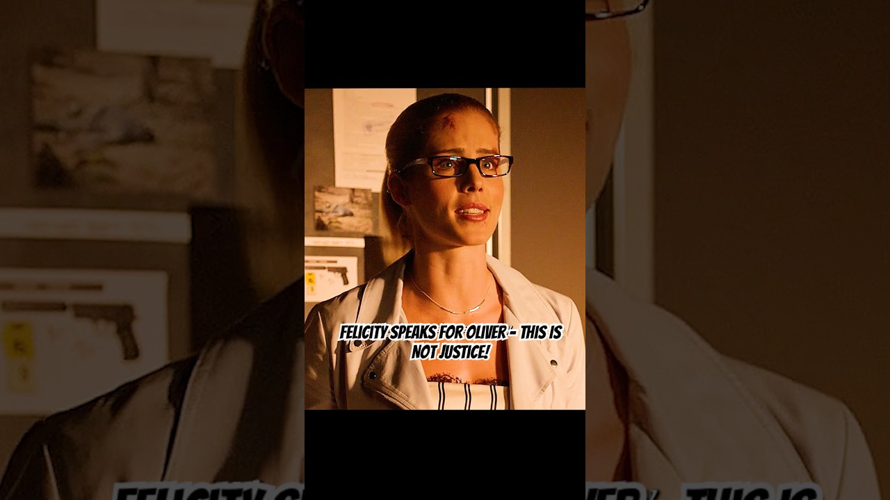 Felicity Speaks for Oliver - This Is Not Justice!