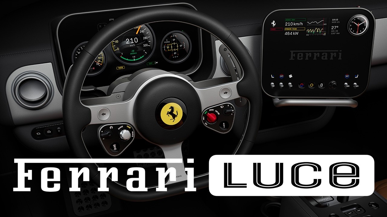 Ferrari Luce electric GT - interior