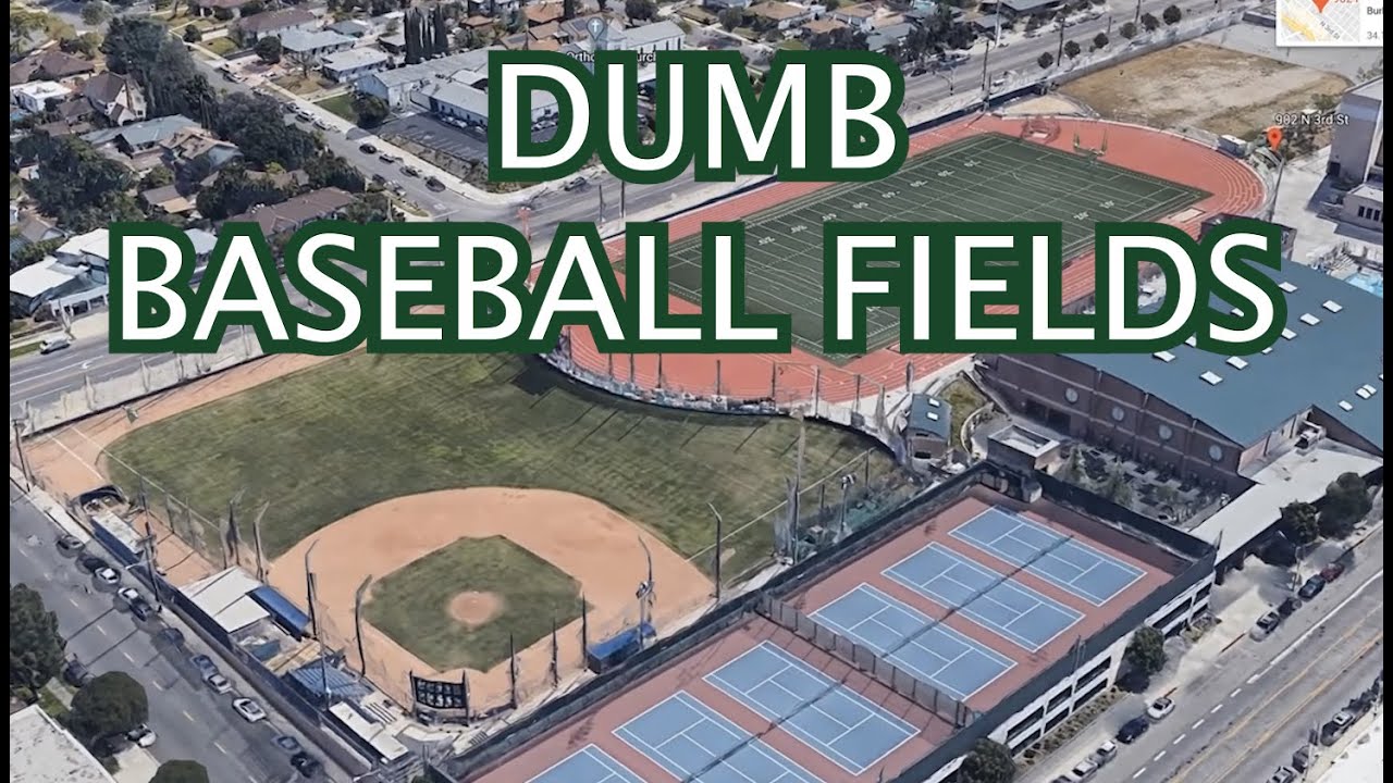 Weird High School Baseball Fields, a breakdown with FivePoints Vids