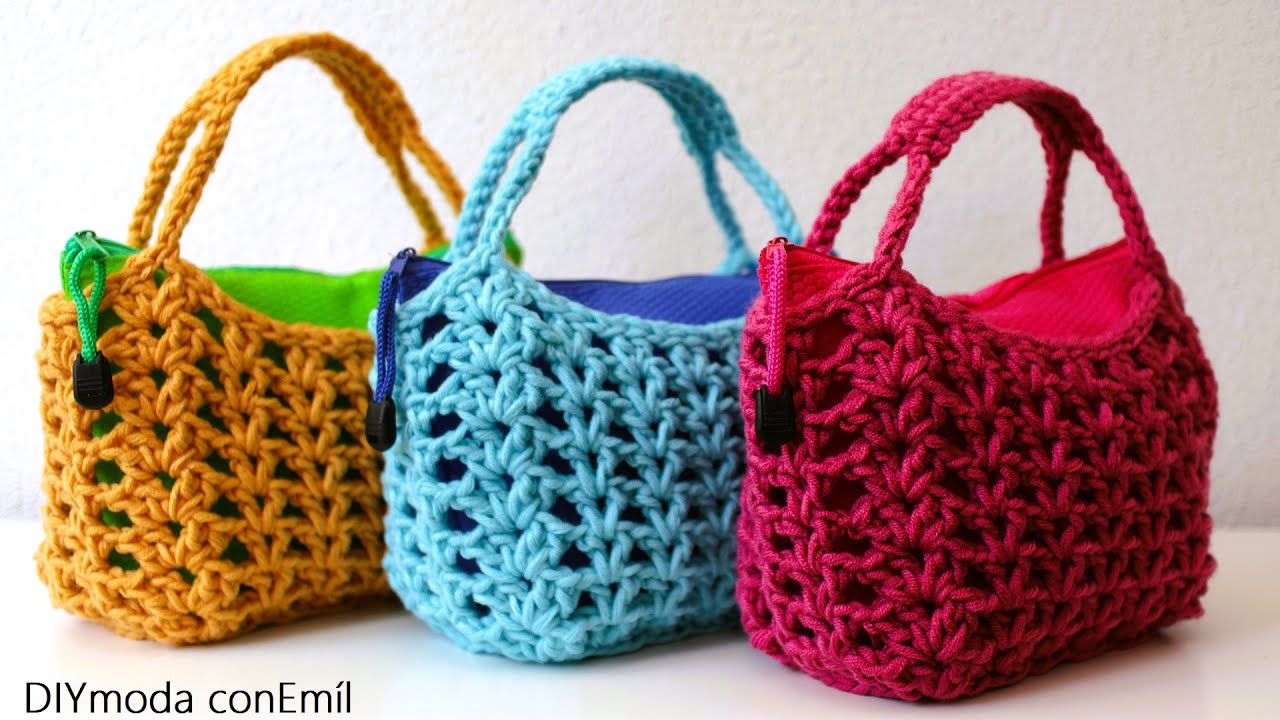 BOLSO A CROCHET / Como tejer un bolso a crochet paso a paso