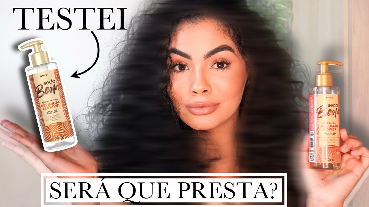 TESTEI O ÒLEO EM GEL DE SEDA SOZINHO NOS CACHOS | Joyce Lima