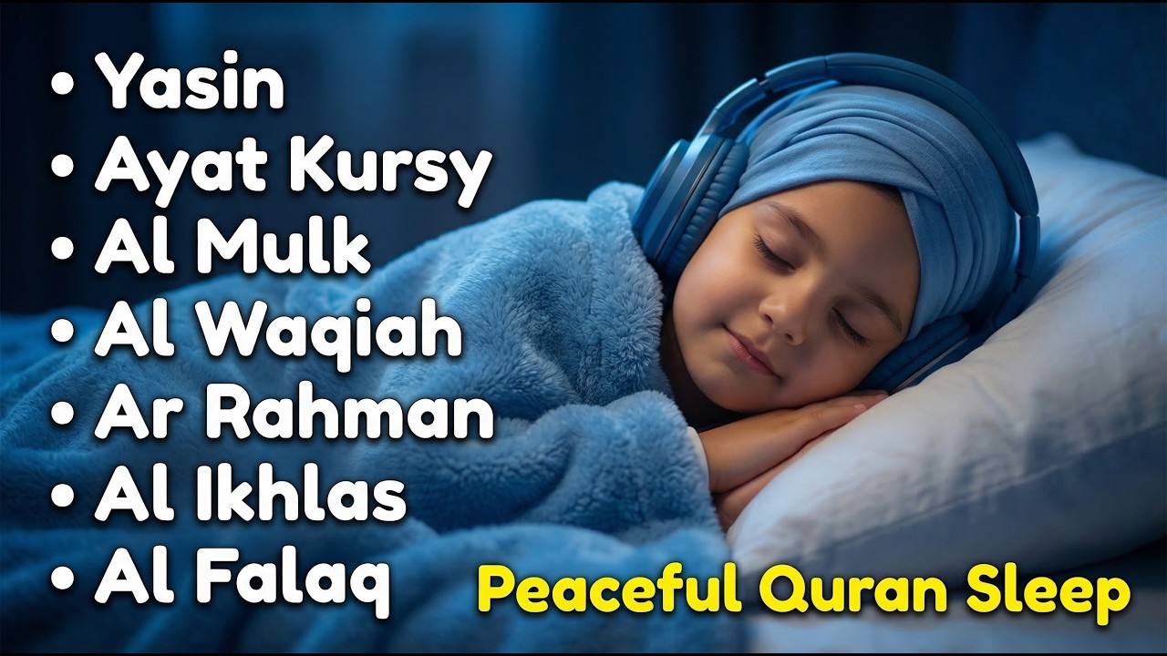 Uyqu uchun Qur'on Dam olish uchun tinchlantiruvchi oyatlar Oyat Kursiy,Yasin, Arrahmon AYOP MOSAP