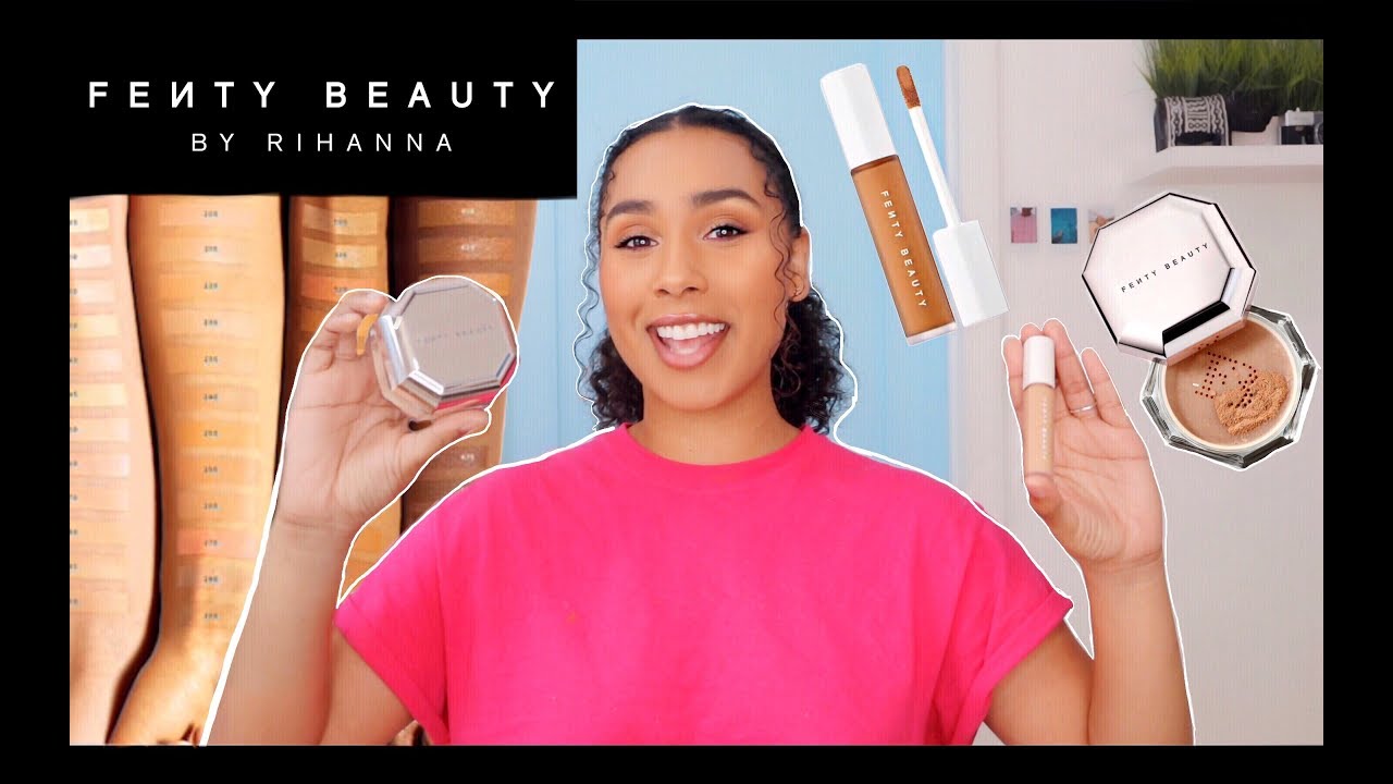 NEW FENTY BEAUTY CONCEALER & SETTING POWDER SHADE 300, 310 | MAYA GUTOWSKI