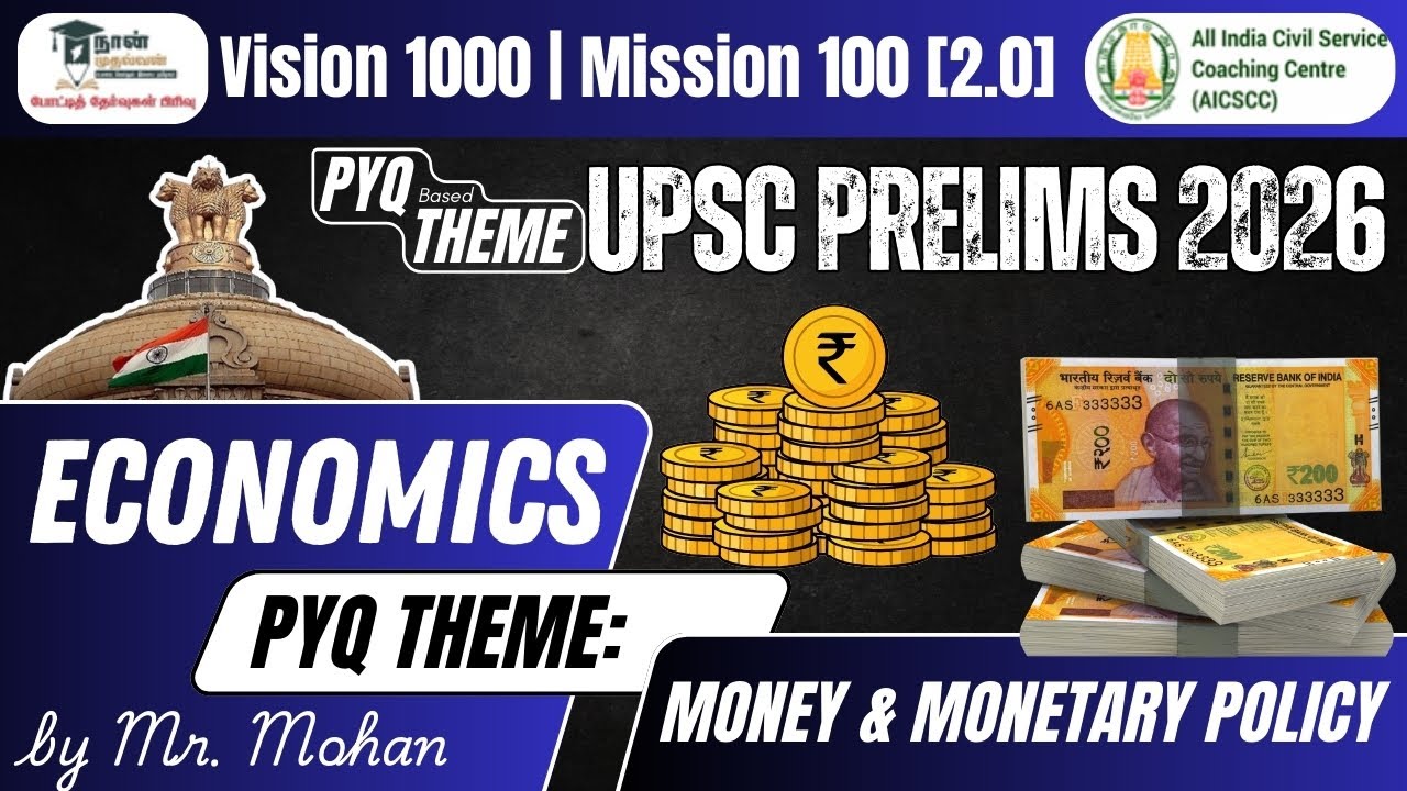 Economics | Money and Monetary Policy | PYQ THEME by Mr. Mohan