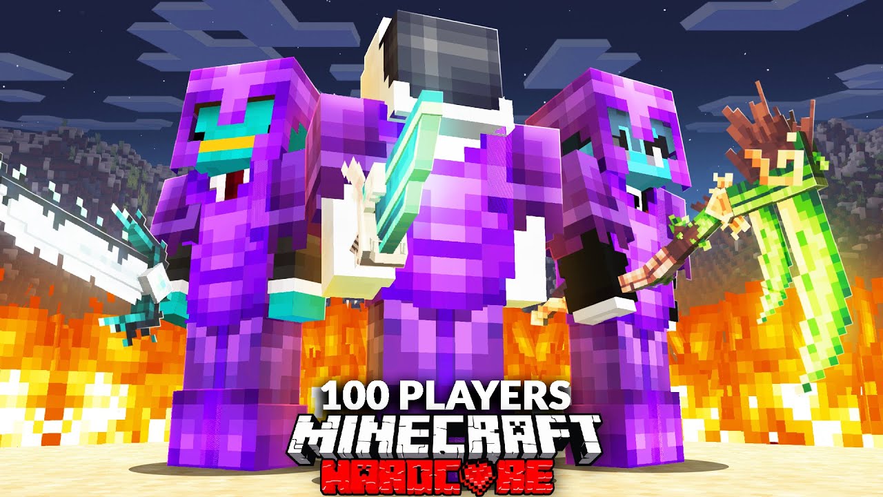 100 Players Simulate Minecraft's Most Impossible Hunger Games!