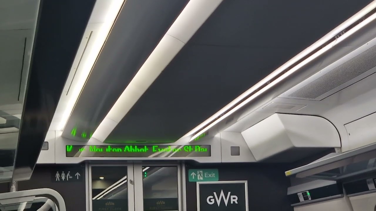 GWR Hitachi Set Onboard  Announcement Of 1A39 1750 Penzance To London Paddington