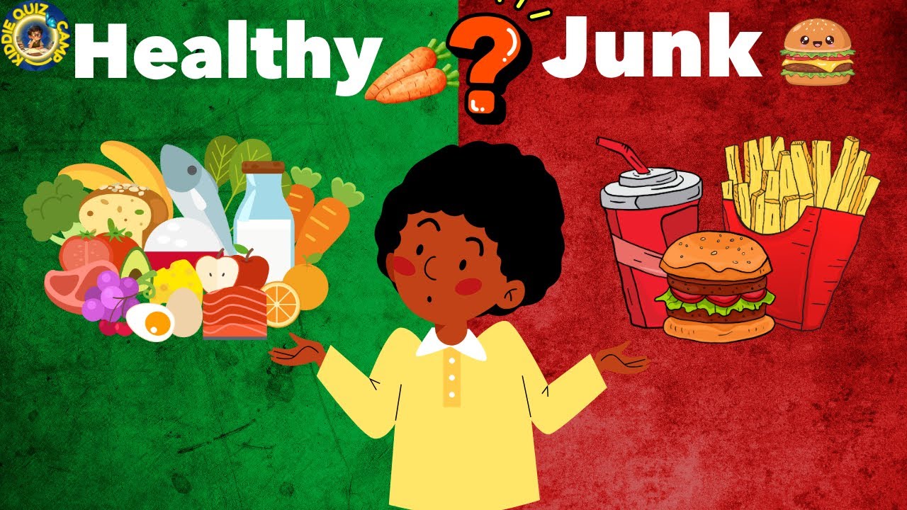 🍎🥤 Healthy Food vs Junk Food Quiz | Fun Learning Game for Kids | Can You Guess Right?