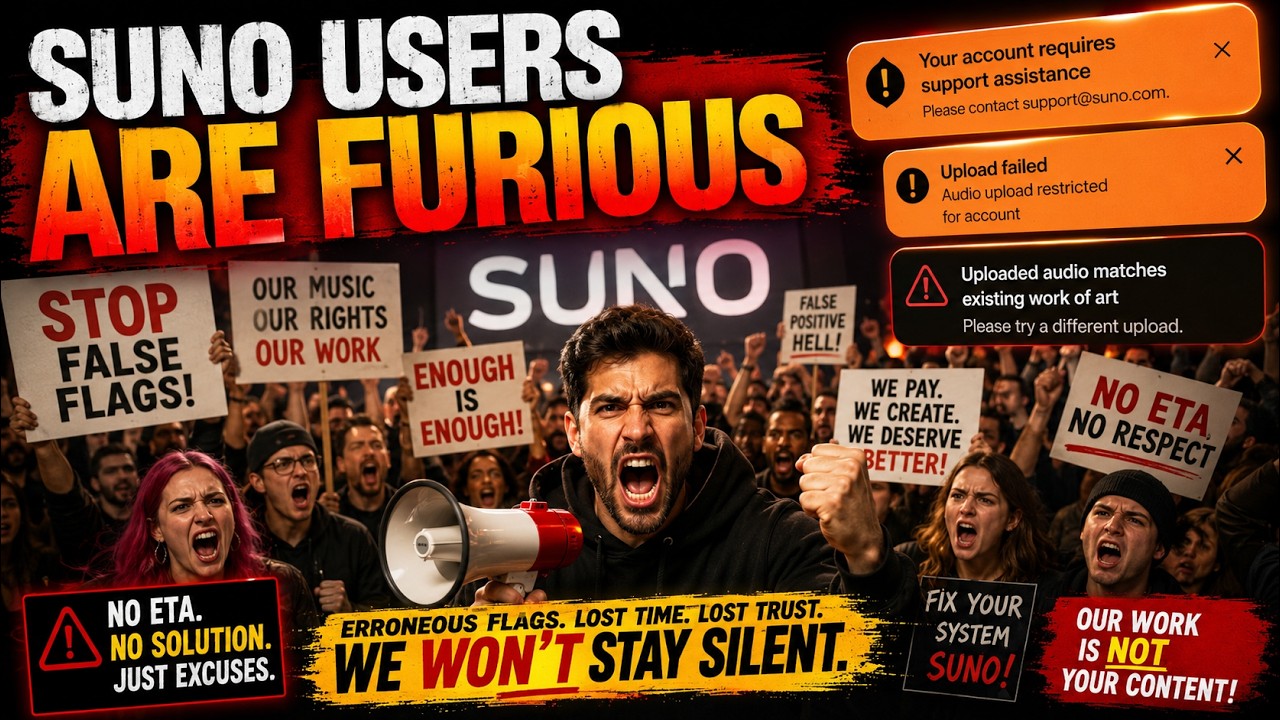 SUNO Users DEMAND ANSWERS 😳 &ldquo;No ETA&rdquo; Isn&rsquo;t Enough