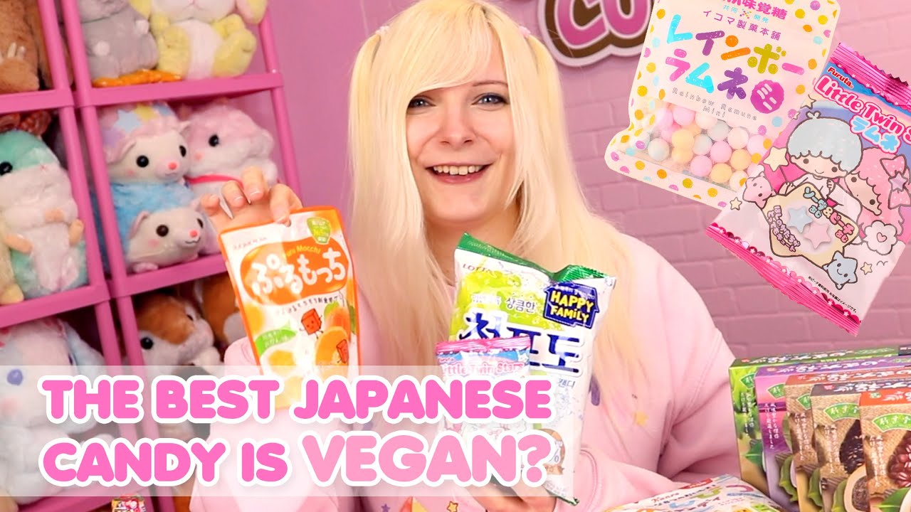 Trying VEGAN Japanese and Korean Candy! ♡ Is it good?! | TOFU CUTE TV