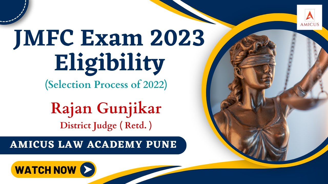 JMFC Exam 2023 Eligibility Criteria in Maharashtra | by Rajan Gunjikar sir | #JMFCExam2023