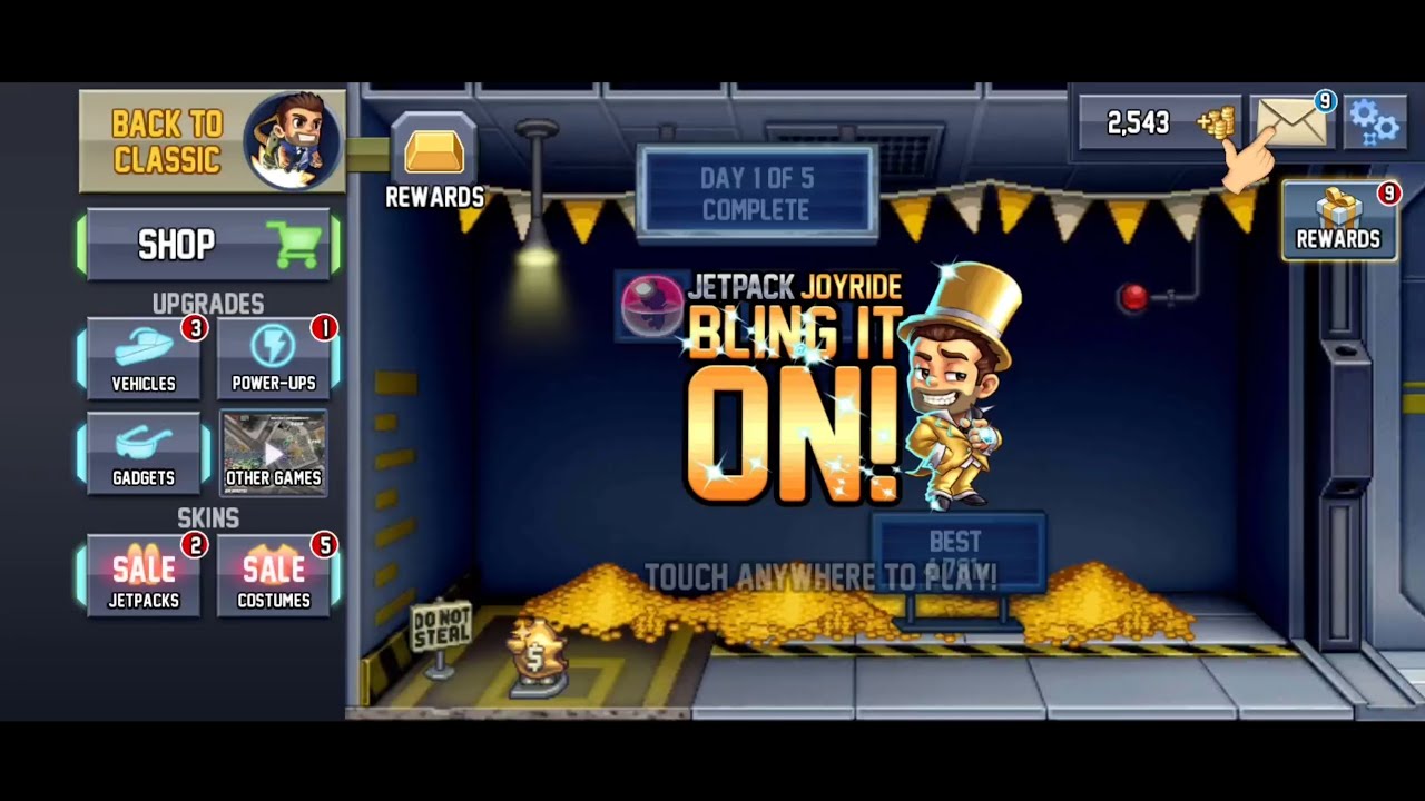 Main game Jetpack!! Makin cepat makin degdegan