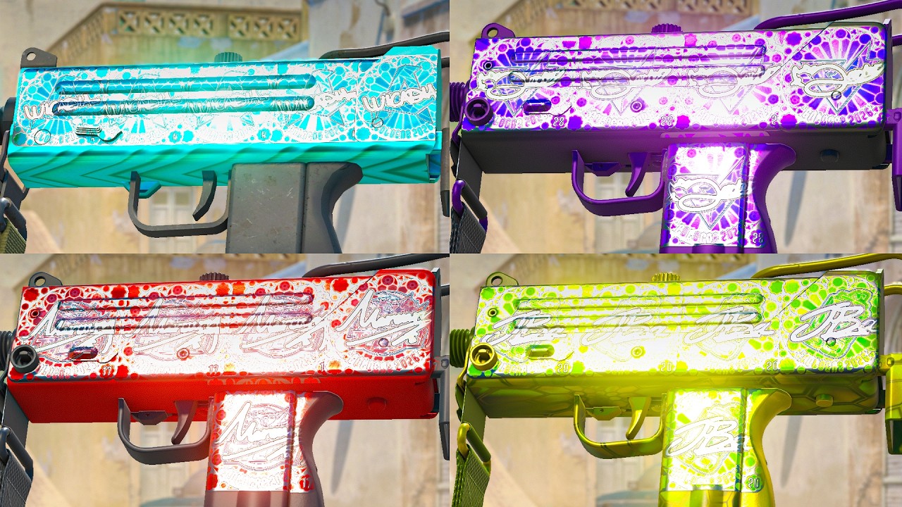 NEW SHINY MAC 10 CRAFTS ARE🔥- CS2 MAC 10 + COLOGNE RANKED FOIL STICKER CRAFTS🔥- NEW Cs2 MAC 10 SKINS