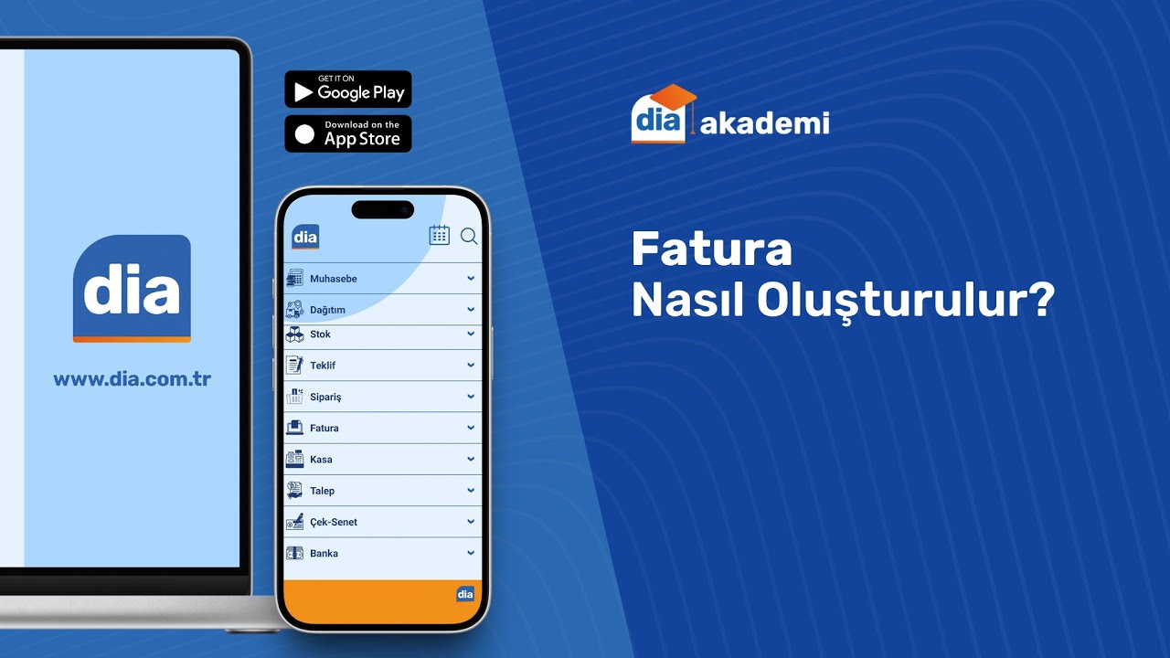 DİA'da Fatura Nasıl Oluşturulur?