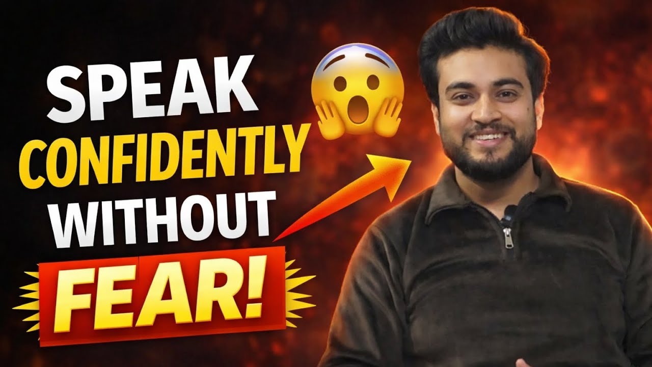Stage Fear & English Fear Ka Permanent Solution | Speak Confidently || Hindi+English 