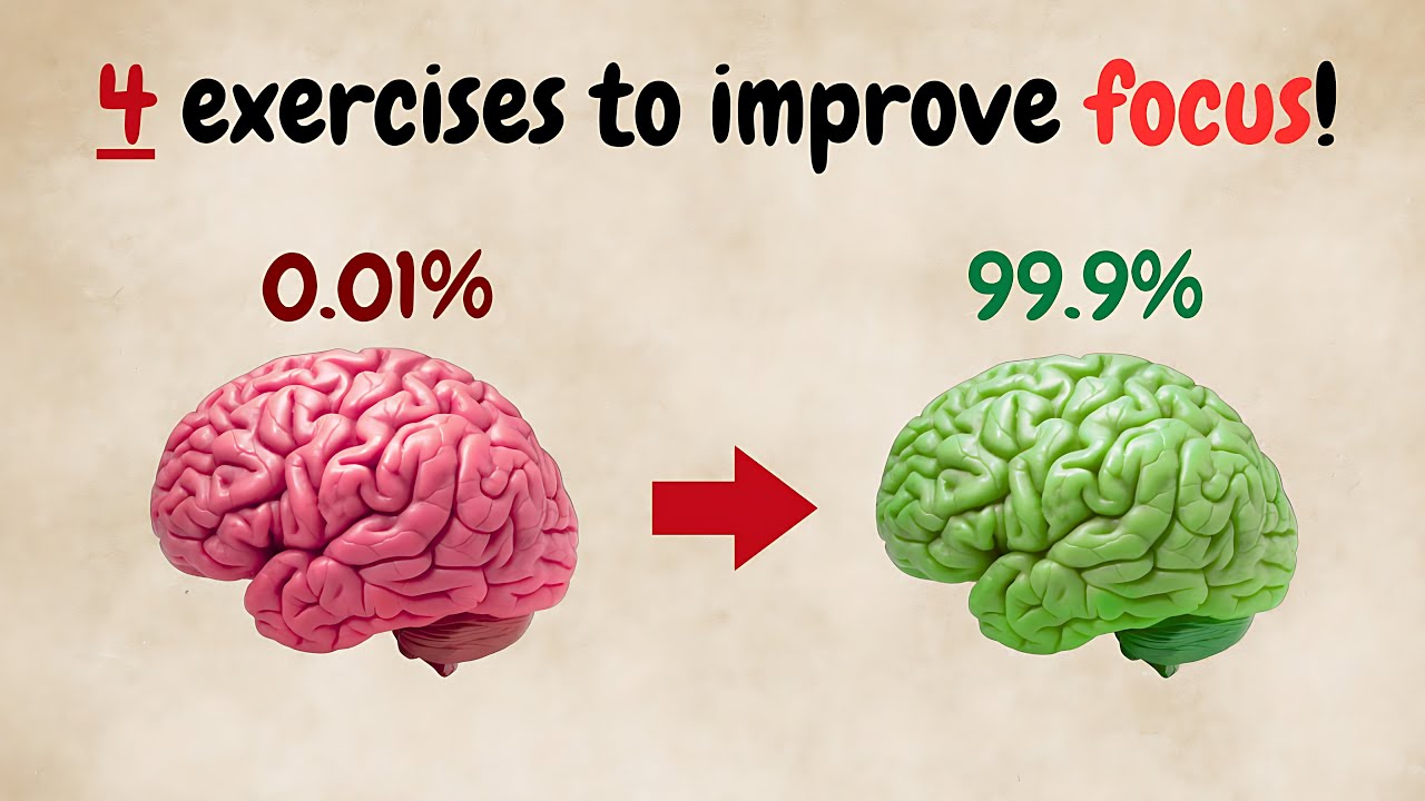 Multiply your focus today with 4 simple exercises