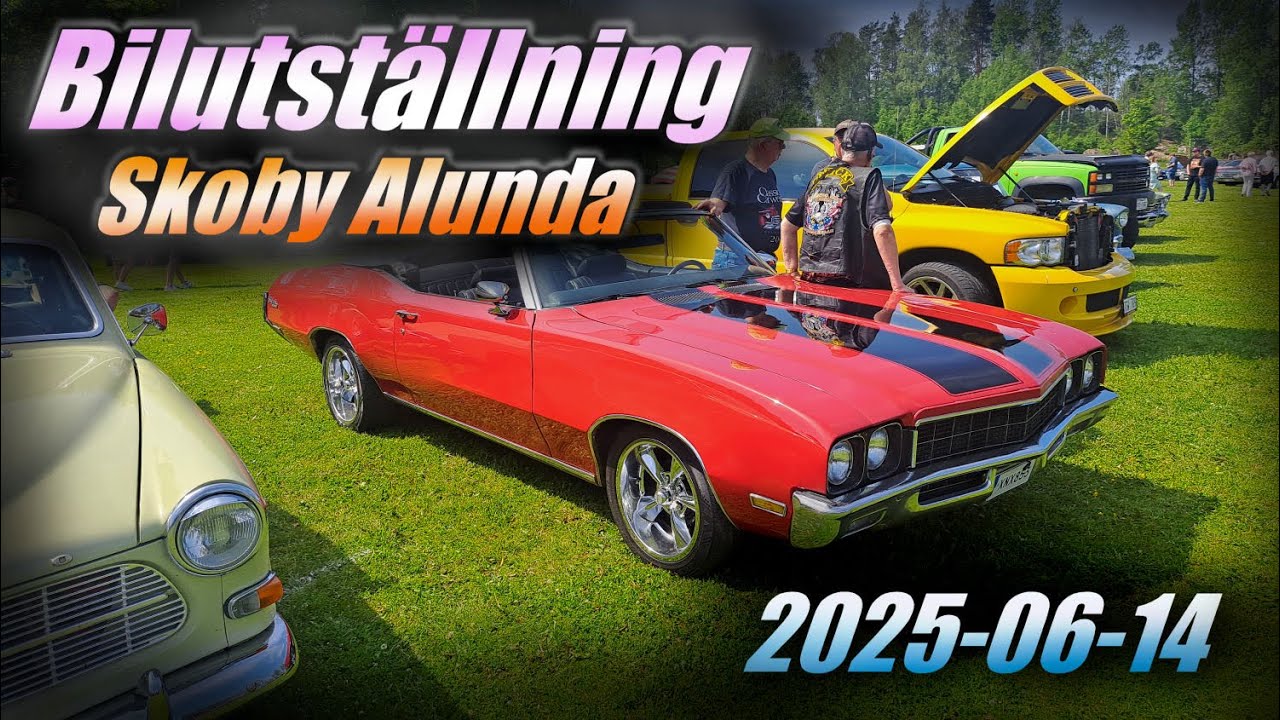 Bilutställning Skoby Alunda 14 jun 2025