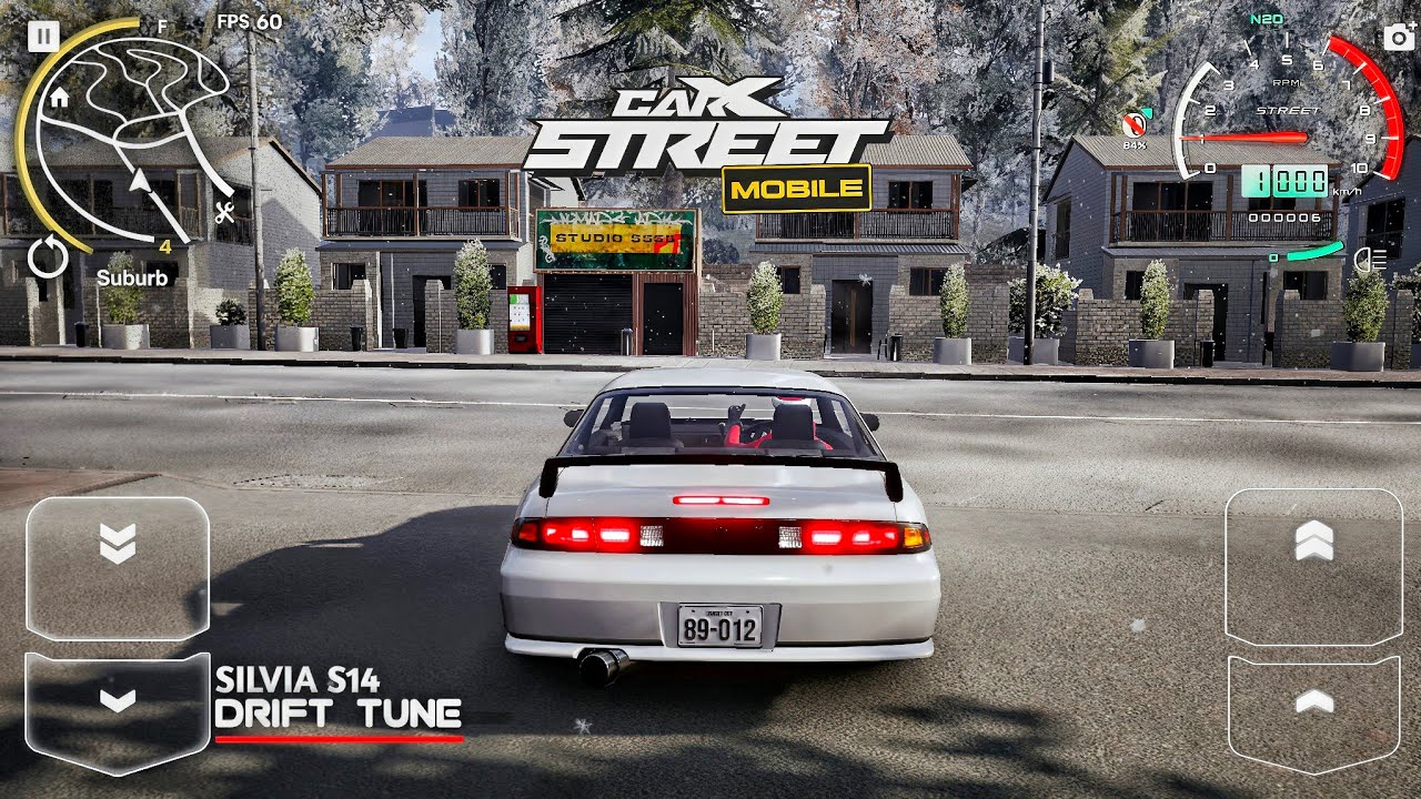 Nissan Silvia S-14 CarX Street Drift and performance low budget tune | 4k Graphics 