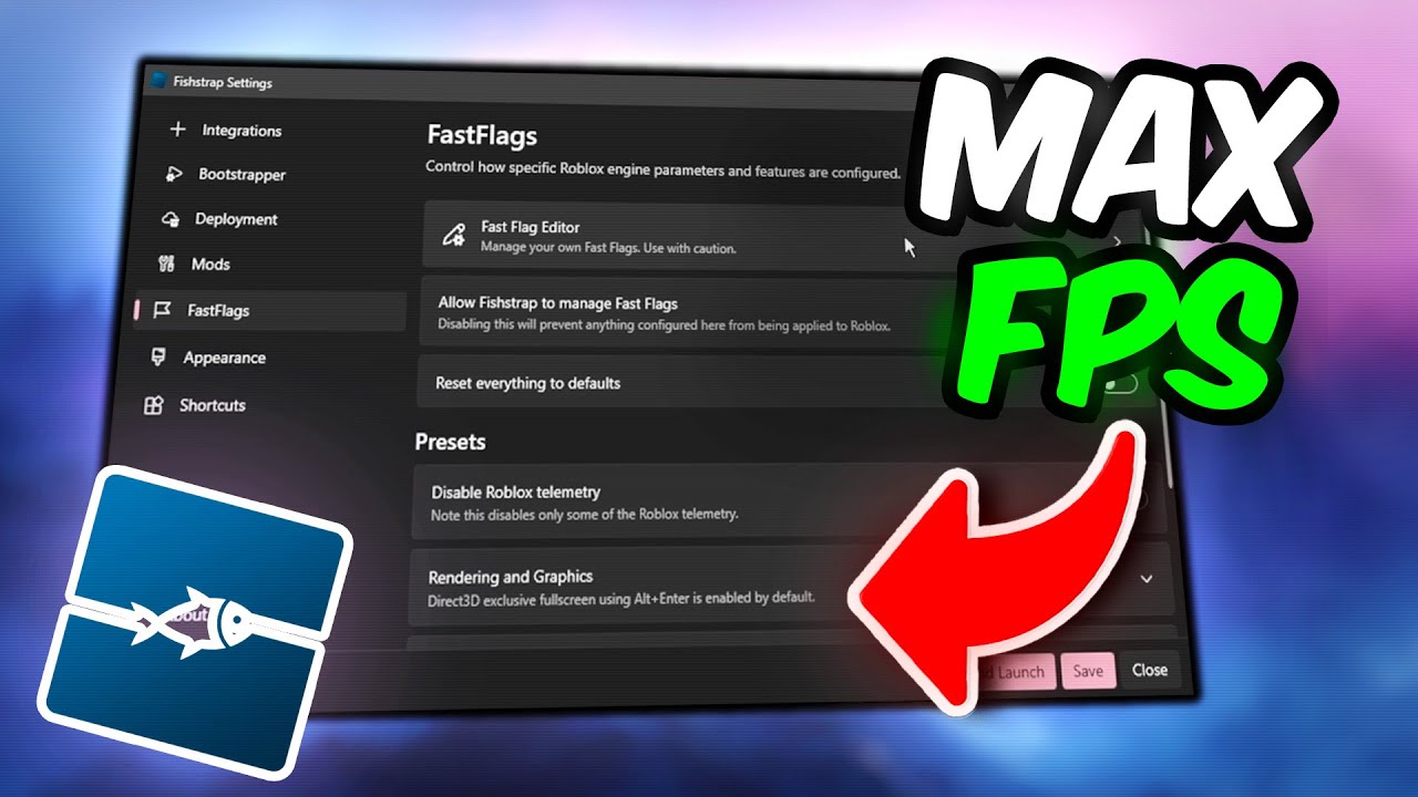 How to Use Fishstrap for Roblox + BEST Fast Flags Settings (BOOST FPS & FIX LAG!)