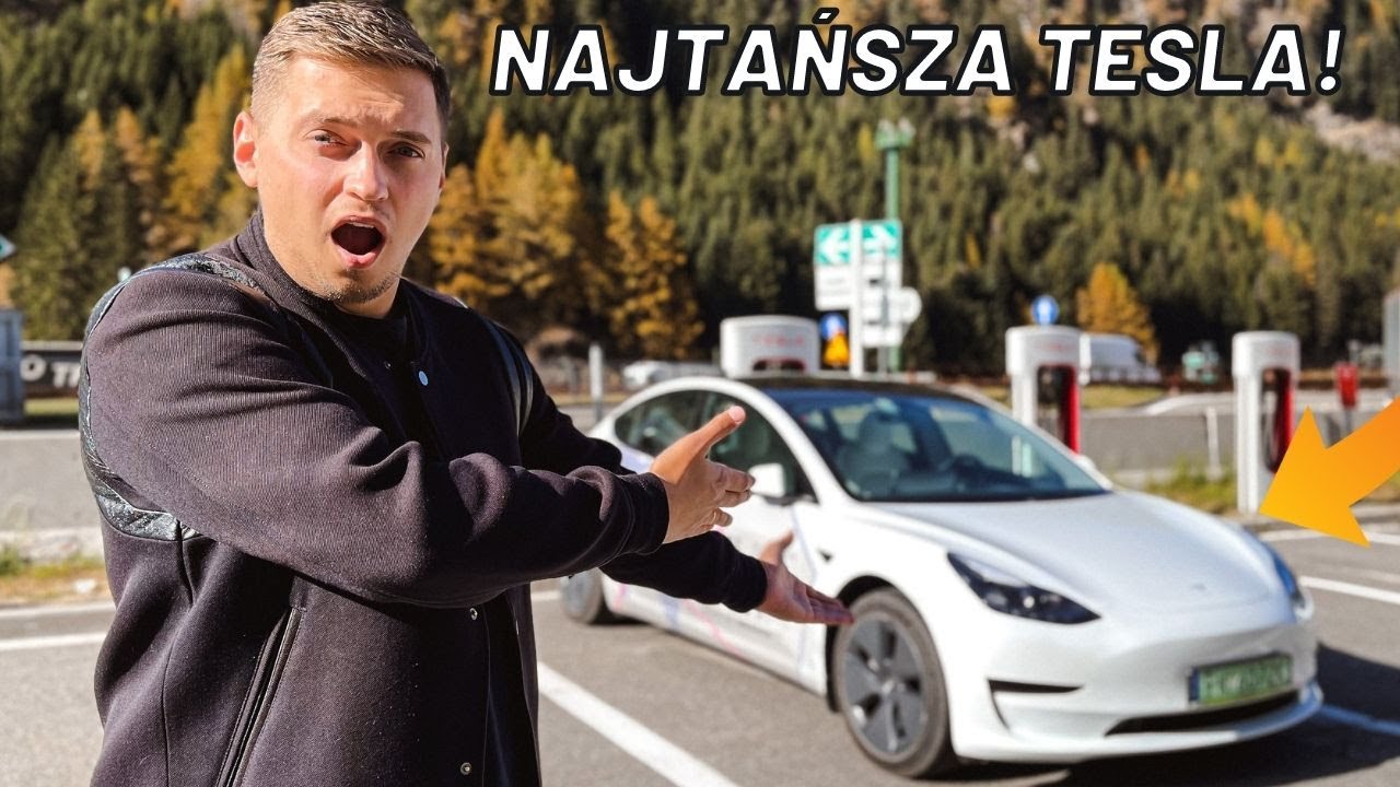 Przejazd z Włoch do Polski NAJTAŃSZĄ TESLĄ MODEL 3 SR+ | Warto kupić Long Range? 🤔