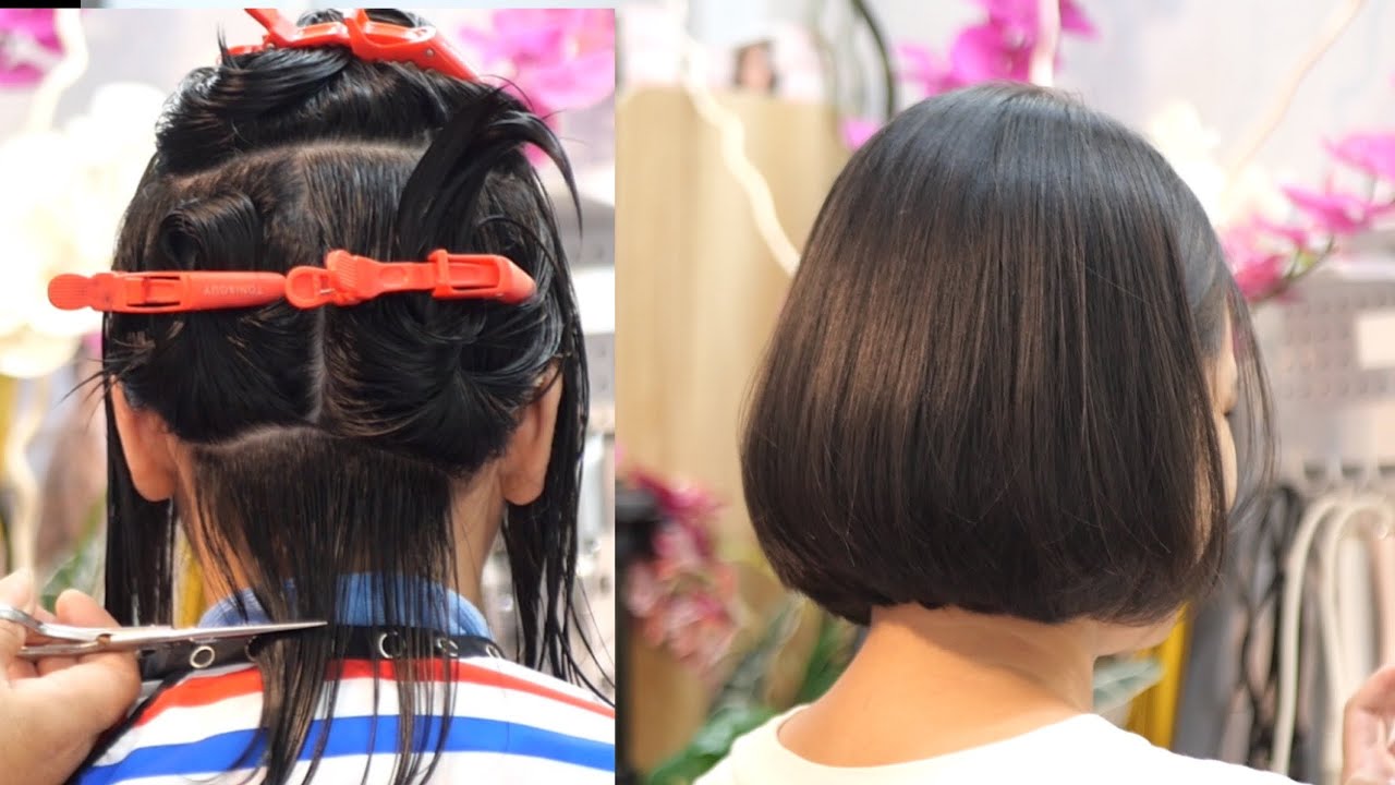 Haircut hairstyle #bob haircut ตัดผมบ๊อบ ปลายงุ้ม