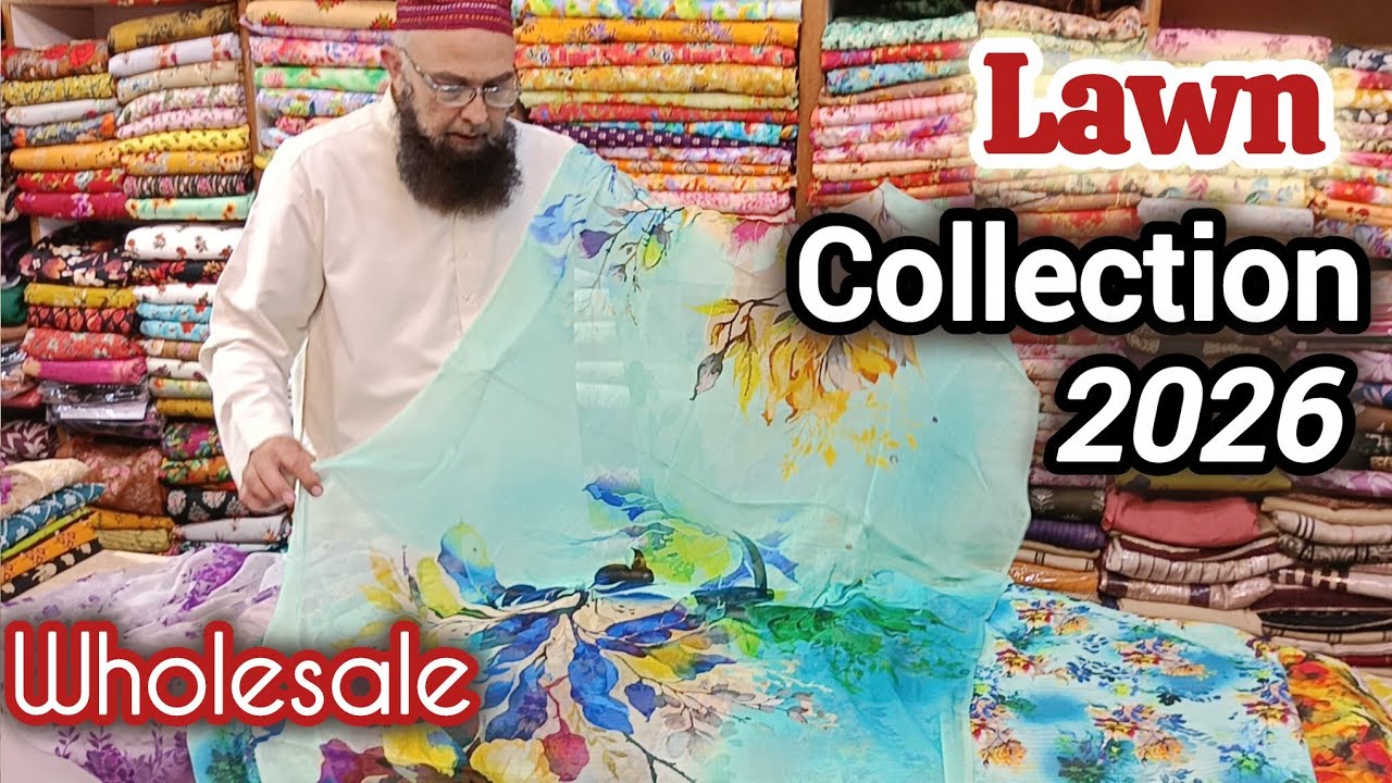Summer Lawn 2026🤩Print shirt🔥print trouser🎁Bimber crinkle Chiffon dupata🔥Best Quality🎉wholesale-1868