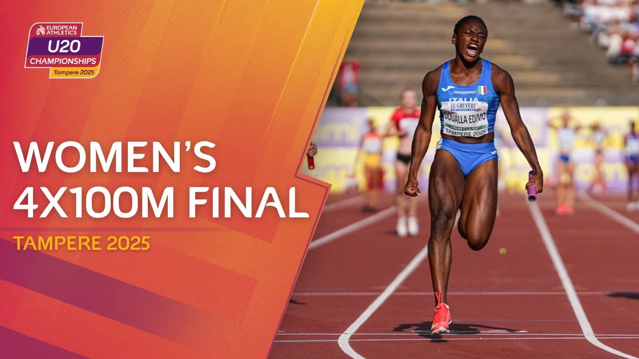 Doualla DOMINATES again! 🔥 Women's 4x100m final replay | Tampere 2025