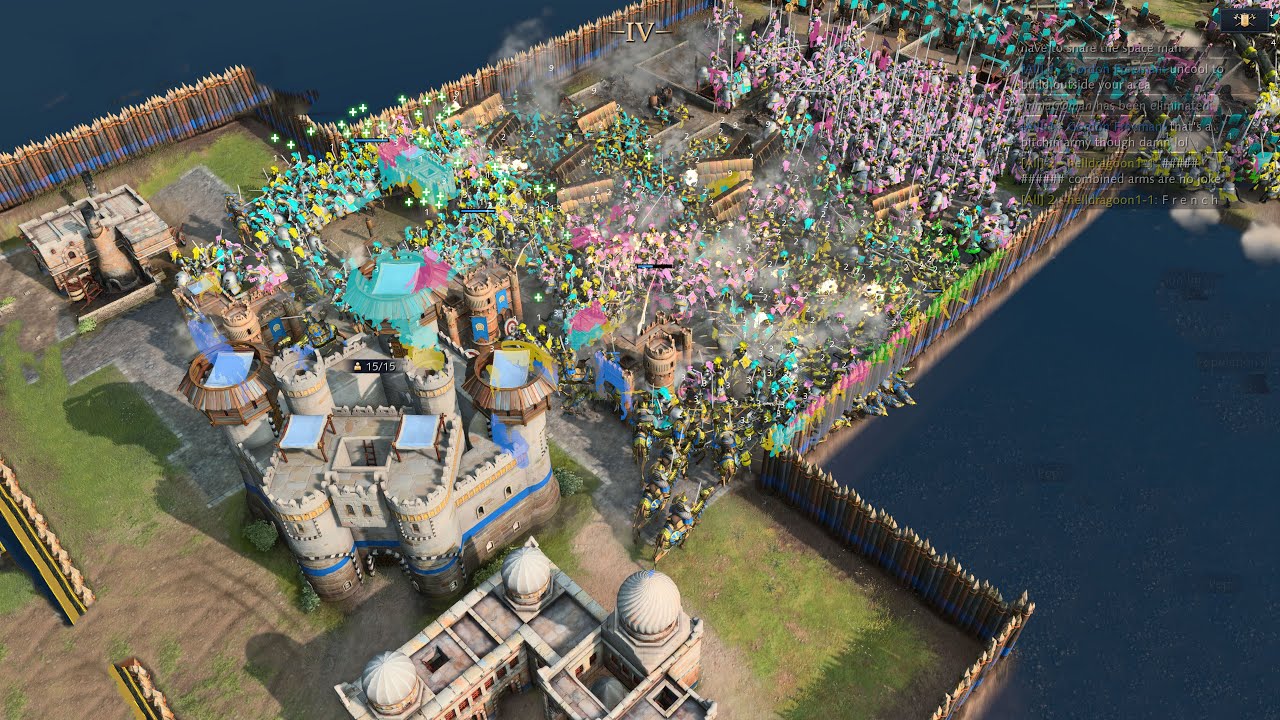 Age of Empires 4 - 4v4 CBA MASSIVE FRENCH COMBINED ARMS ARMY | Multiplayer Gameplay