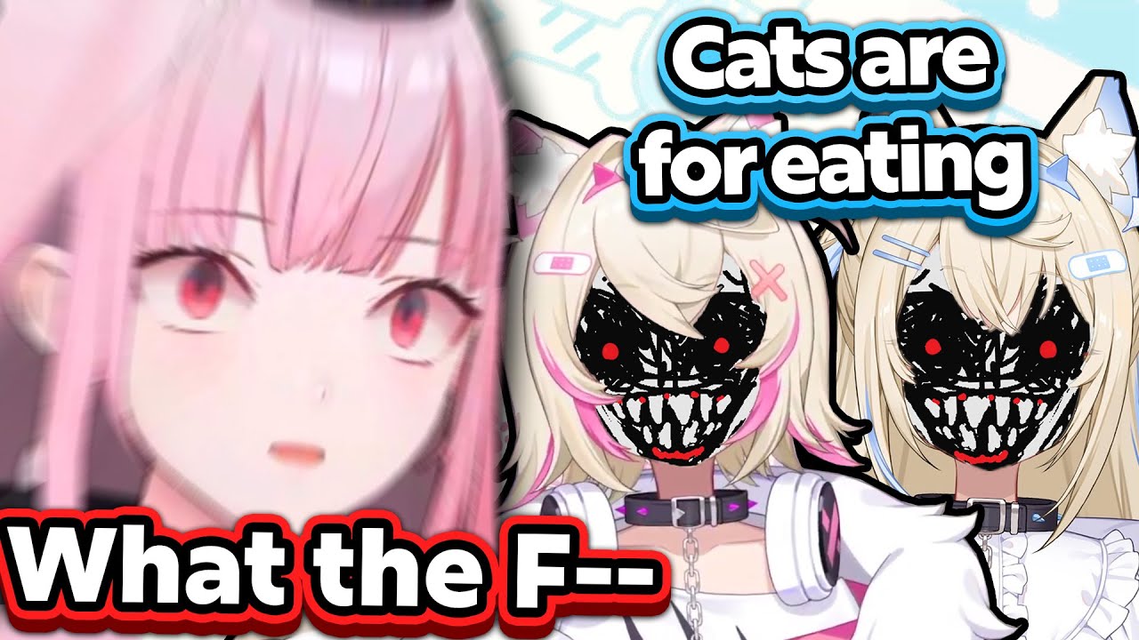 Calli is shocked by FuwaMoco's twisted desires towards cats