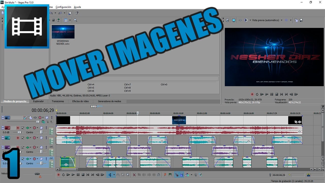 Como Mover Imágenes Para Que Sigan A un Objeto/Sony VEGAS 13 Video 1