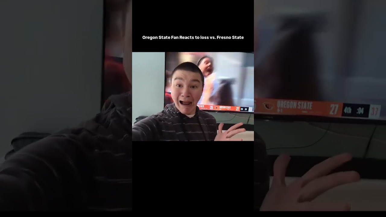 Oregon State Fan Reacts to Game Winning Field Goal loss vs. Fresno State! CFB Week 2