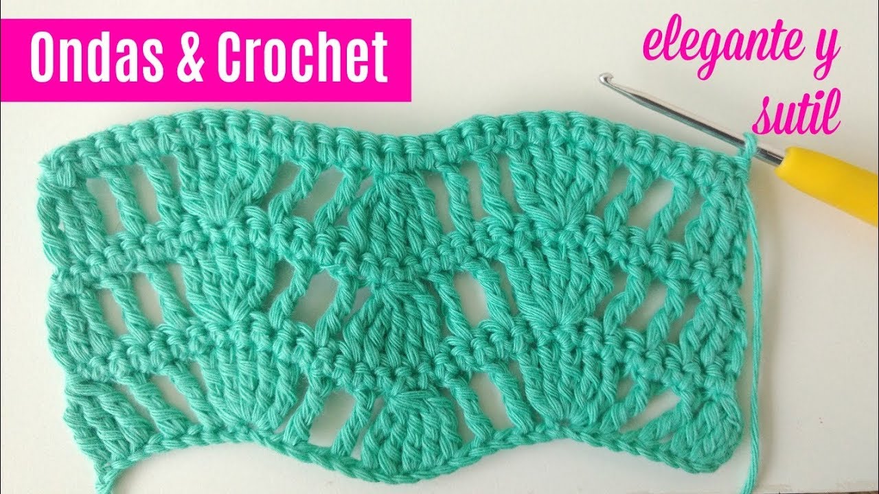 Ondas a crochet elegantes y sutiles # 6