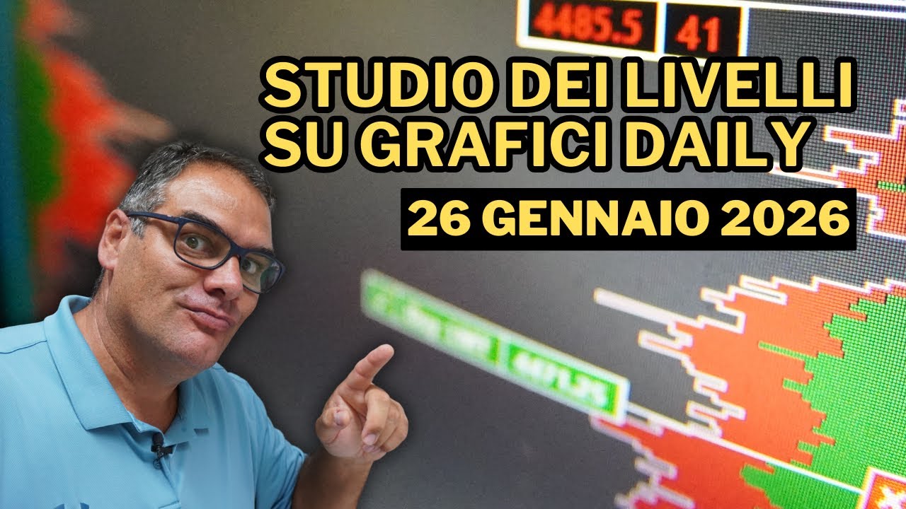 Analisi dei livelli LIVE e Volume Profile su EUR USD - GOLD - S&P500