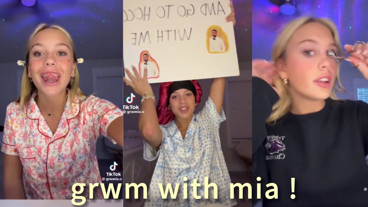 grwm with mia edition !