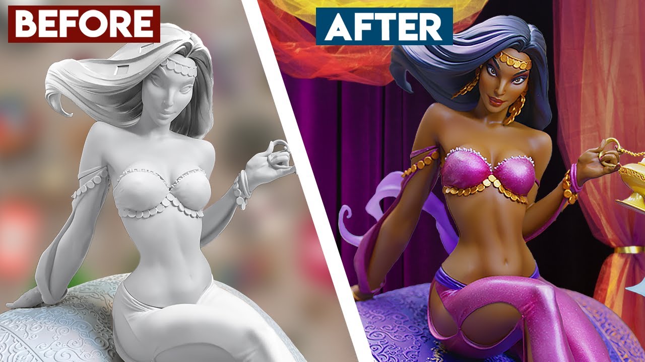 Painting a Fairytale Fantasies Statue! 🤯