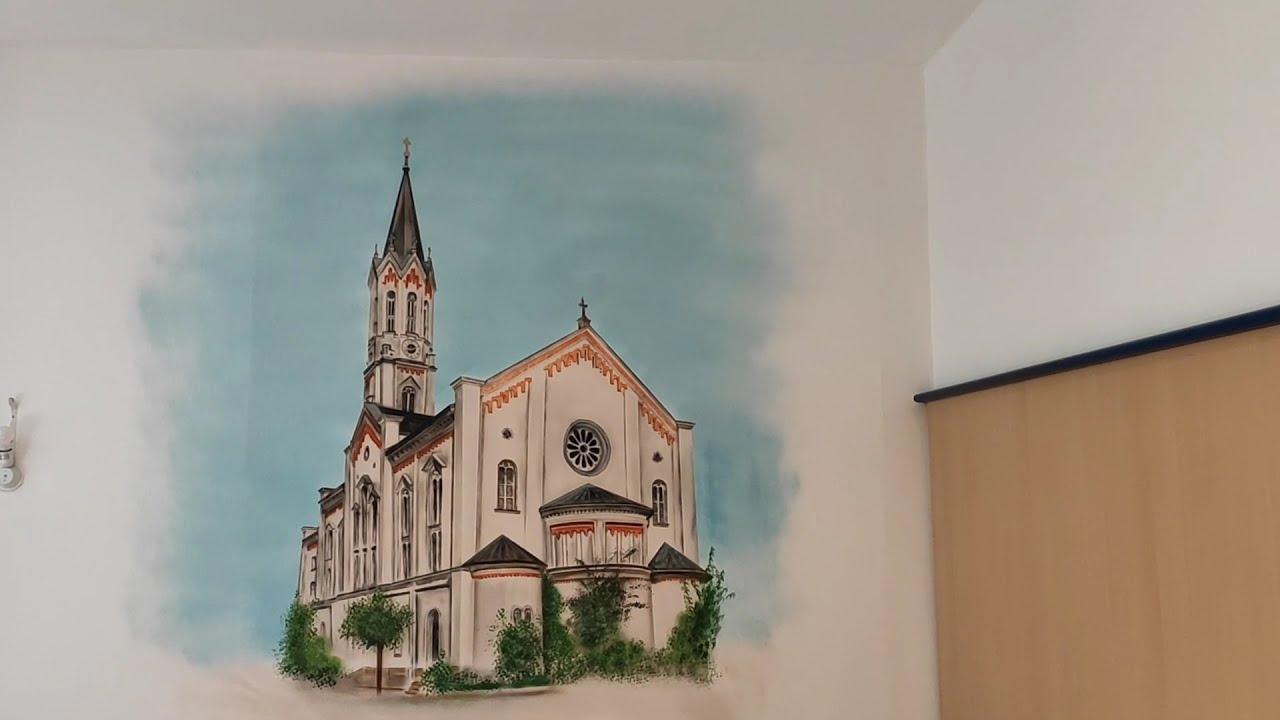Part 1: Die Kirche Wandmalerei im Hotel Am Bühl Eibenstock Umgestaltung Restaurant Making of