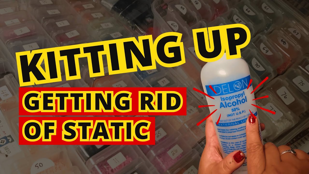 Kitting Up a Diamond Painting & How to Get Rid of Static | Diamond Art Kit Preparation
